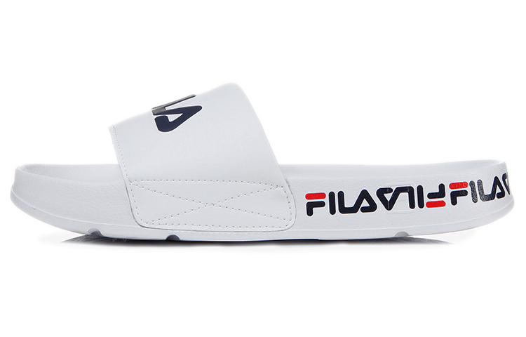 FILA Drifter Slide Slippers Unisex White/Black/Red