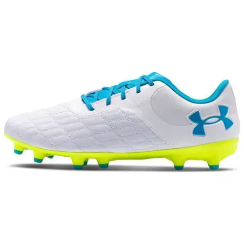 Under Armour Magnetico Select 3.0 Comfortable Round Toe AG Artificial Ground Soccer Shoes Unisex White Blue