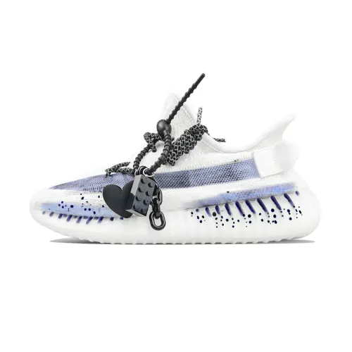 Adidas Originals Yeezy Boost 350 V2 BNK Twilight Frost Blue Cushioning Height Increasing Low top Casual Shoes Unisex