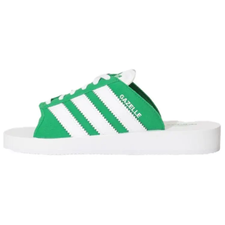 Adidas Originals Gazelle Abrasion Resistant Abrasion Resistant Slide Slippers Unisex Green