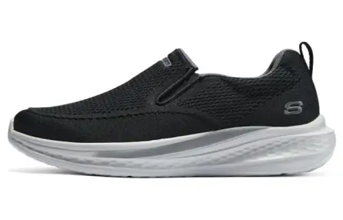 Skechers Relaxed Fit Fabric Slip on Abrasion Resistant Abrasion Resistant Low top Casual Shoes Men's Black