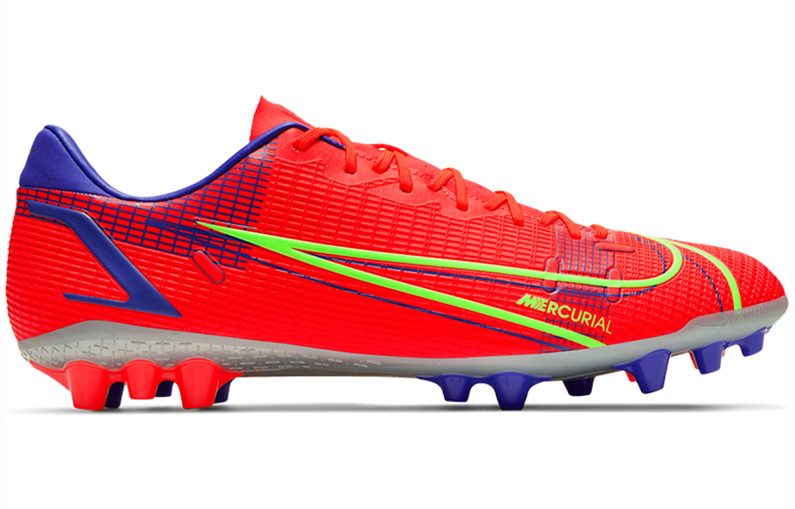 Мужские бутсы Nike Mercurial Vapor 14 Academy AG (красно-зеленые) — Красный / зелёный — фото 2