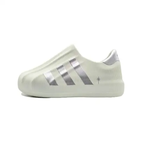 Adidas Originals AdiFOM Superstar Star Spirit Slip Resistant Low top Casual Shoes Unisex Silver