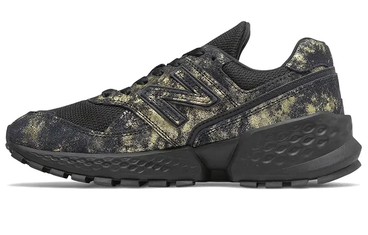 New Balance NB 574 Sport V2 Comfortable Low top Casual Shoes Women's Black Camouflage