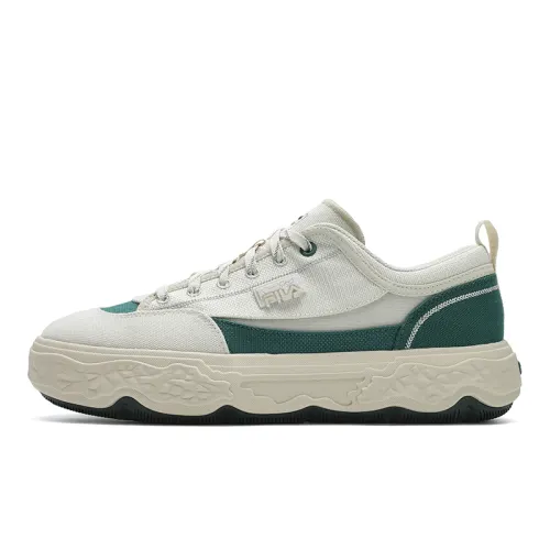FILA ROCK Shoes Cushioning Low top Casual Shoes Men's White Green