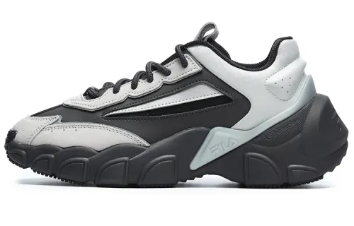 FILA Fashion Sneakers Low top Casual Shoes Women's Lotus Root Gray Forged Iron