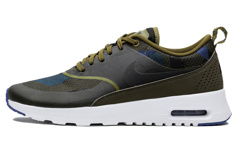 Nike Air Max Thea Cushioning Abrasion Resistant Lightweight Low top Casual Shoes Men's Olive Green