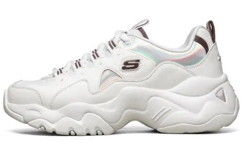 Skechers D'lites 3.0 Running Shoes White/Silver Women's