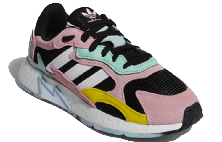 Женские кроссовки adidas originals TRESC Run Br (черно-розово-зеленый) — фото 3