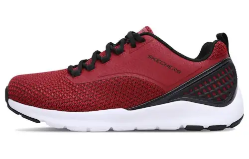 Skechers Nichlas Low top Sports Casual Shoes Men's Red Black