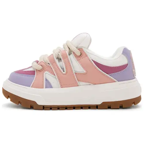 MLB New York Yankees Slip Resistant Abrasion Resistant Low top Casual Shoes Unisex Purple Pink