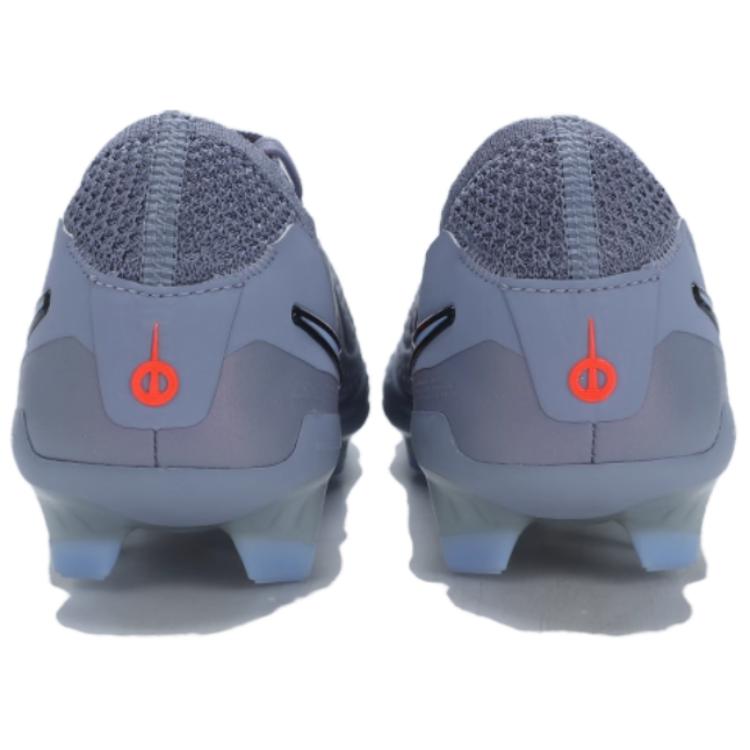 Nike Tiempo Legend 10 Comfortable Slip Resistant Abrasion Resistant Soccer Shoes Unisex Silver Gray