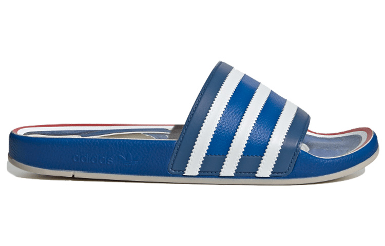 Шлепанцы adidas Adilette Premium Slides (сине-белые) — фото 2