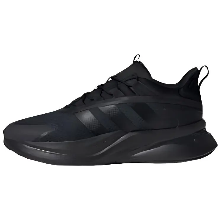Adidas AlphaBounce Slip Resistant Abrasion Resistant Low top Casual Shoes Men's Black