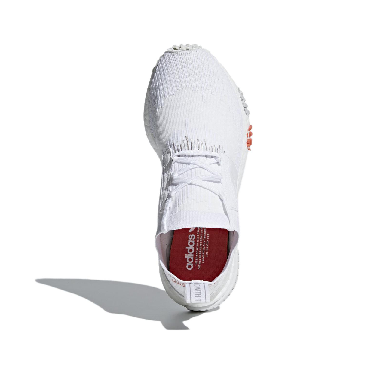 Женские кроссовки adidas originals NMD Racer Cloud White TPU (белые) — Белый — фото 5