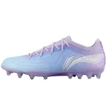 Li Ning MG Multi Ground Soft Ground Synthetic Leather Soccer Shoes Men's Blue Purple