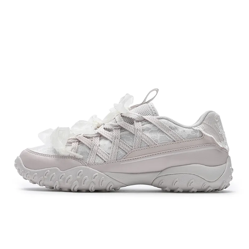 FILA ECHAPPE LS Ballet Shoes Low top Casual Shoes Women's Gray Purple