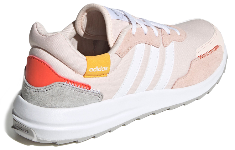 Женские кроссовки adidas neo Retrorun (бело-розовые) — Белый / розовый — фото 4