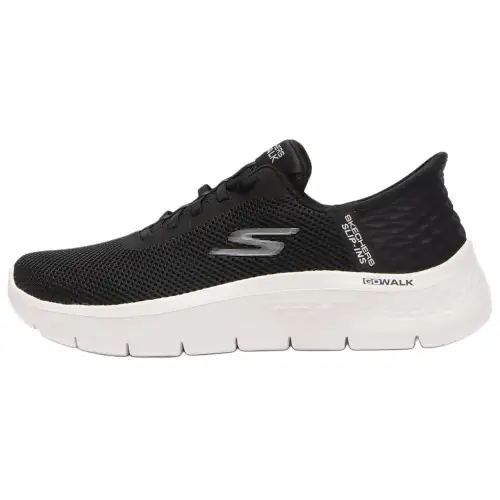 Skechers Go Walk Fle Low top Casual Shoes Women's Black White