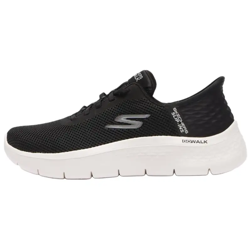 Skechers Go Walk Fle Low top Casual Shoes Women's Black White