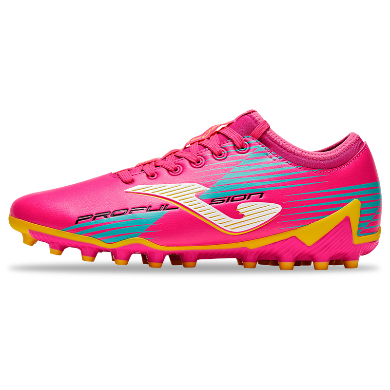Joma MG Multi Ground Synthetic Leather Soccer Shoes Men’s Pink Blue