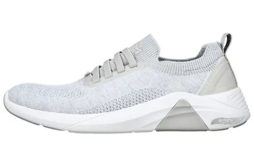 Skechers Arch Fit Casual Shoes Men's Low Top Gray White