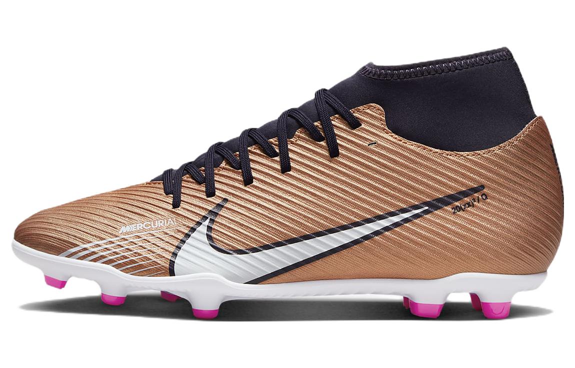 Nike Mercurial Superfly 9 Club MG shock-absorbing, non-slip, wear-resistant football shoes, metallic copper