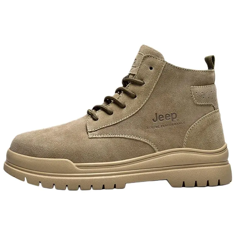 Jeep Short Combat Boots Men's Camel
