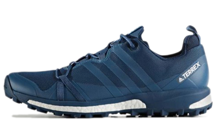 Adidas Terrex Agravic Outdoor Abrasion Resistant Slip Resistant Low top Casual Shoes Blue