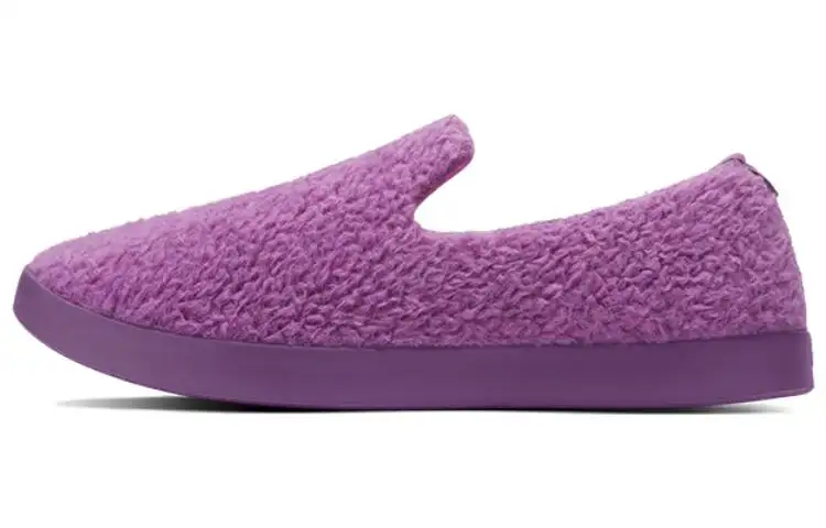 Allbirds Wool Lounger Fluff Abrasion Resistant Slip Resistant Low top Sports Casual Shoes Women's Purple