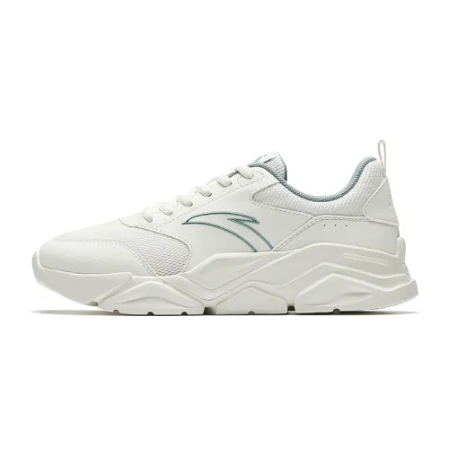 Anta Life Collection Abrasion Resistant Breathable Abrasion Resistant Breathable Low top Casual Shoes Women's White
