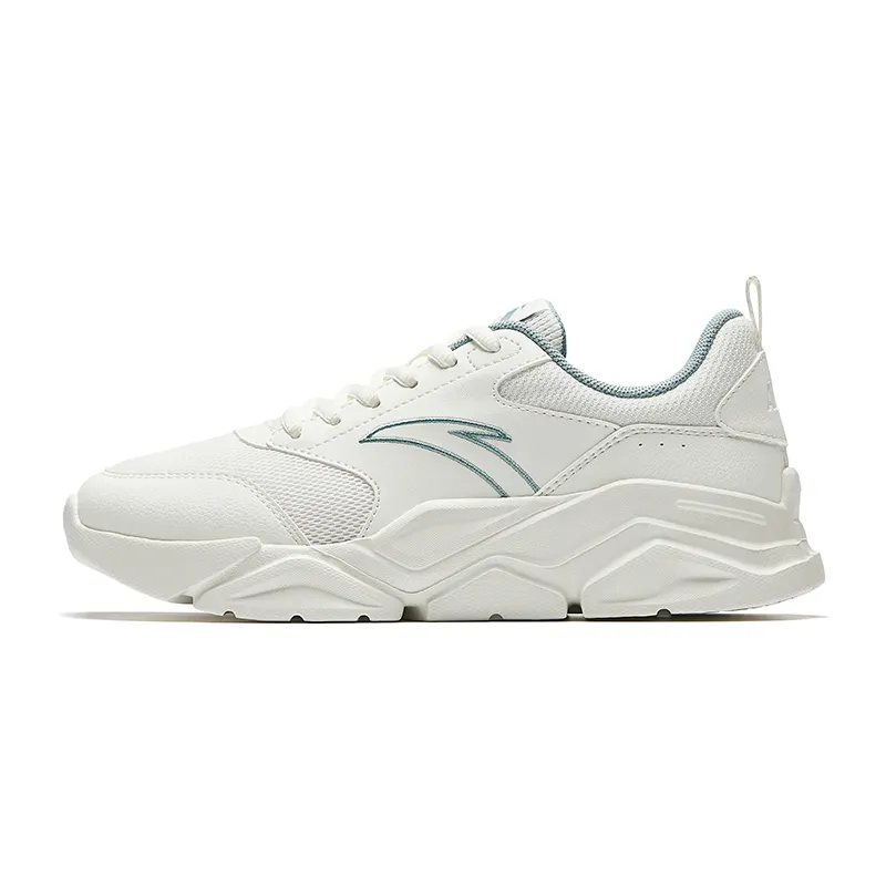 Anta Life Collection Abrasion Resistant Breathable Abrasion Resistant Breathable Low top Casual Shoes Women's White