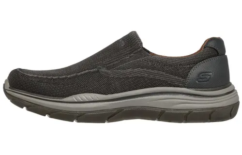 Skechers Relaxed Fit Casual Shoes Men's Low Top Black/Green Color
