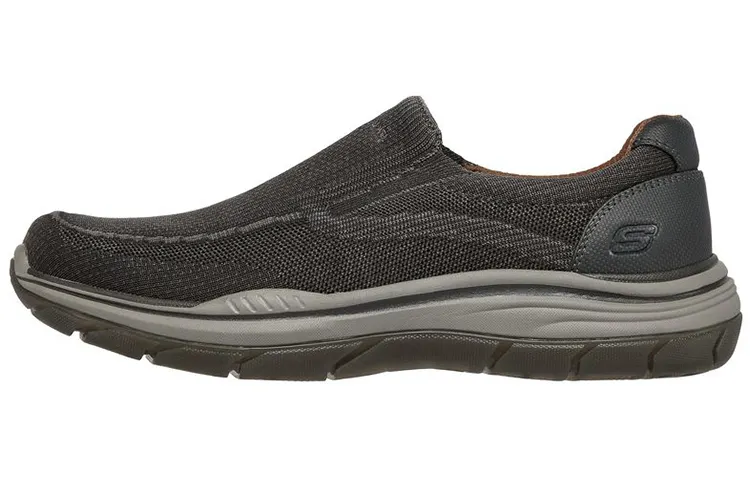 Skechers Relaxed Fit Casual Shoes Men's Low Top Black/Green Color