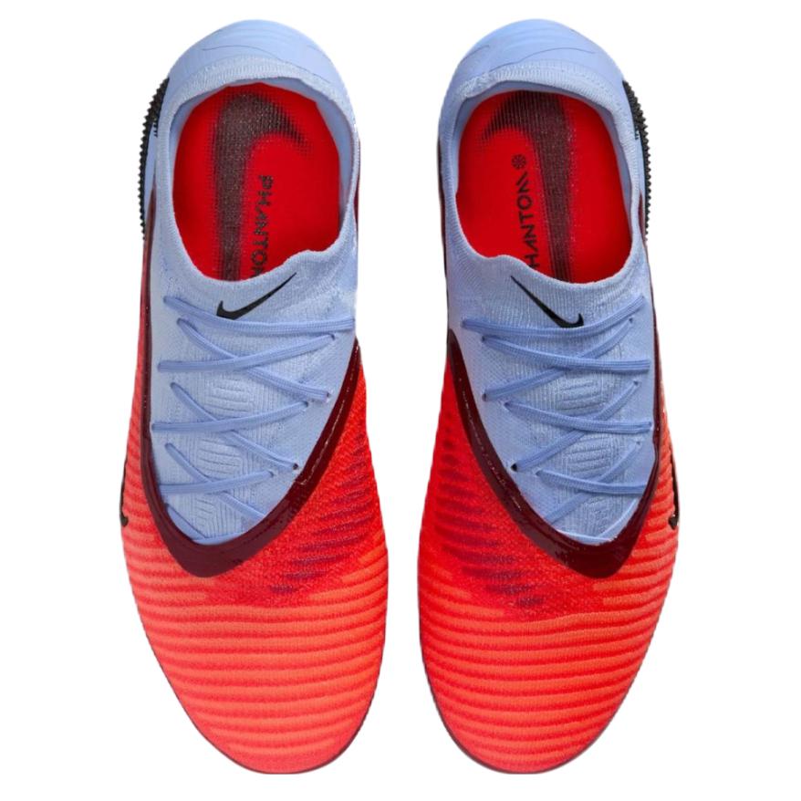 Nike Phantom 6 Abrasion Resistant Soccer Shoes Unisex Red Blue