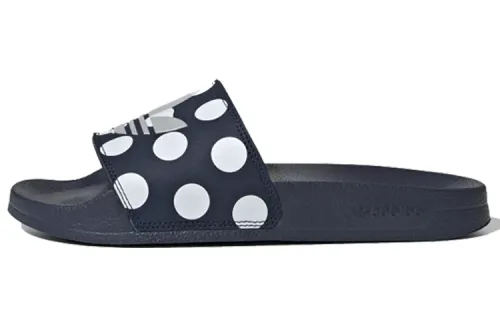 Adidas Wmns Adilette Lite Slides 'Trefoil Logo - Polka Dot Navy' Women's