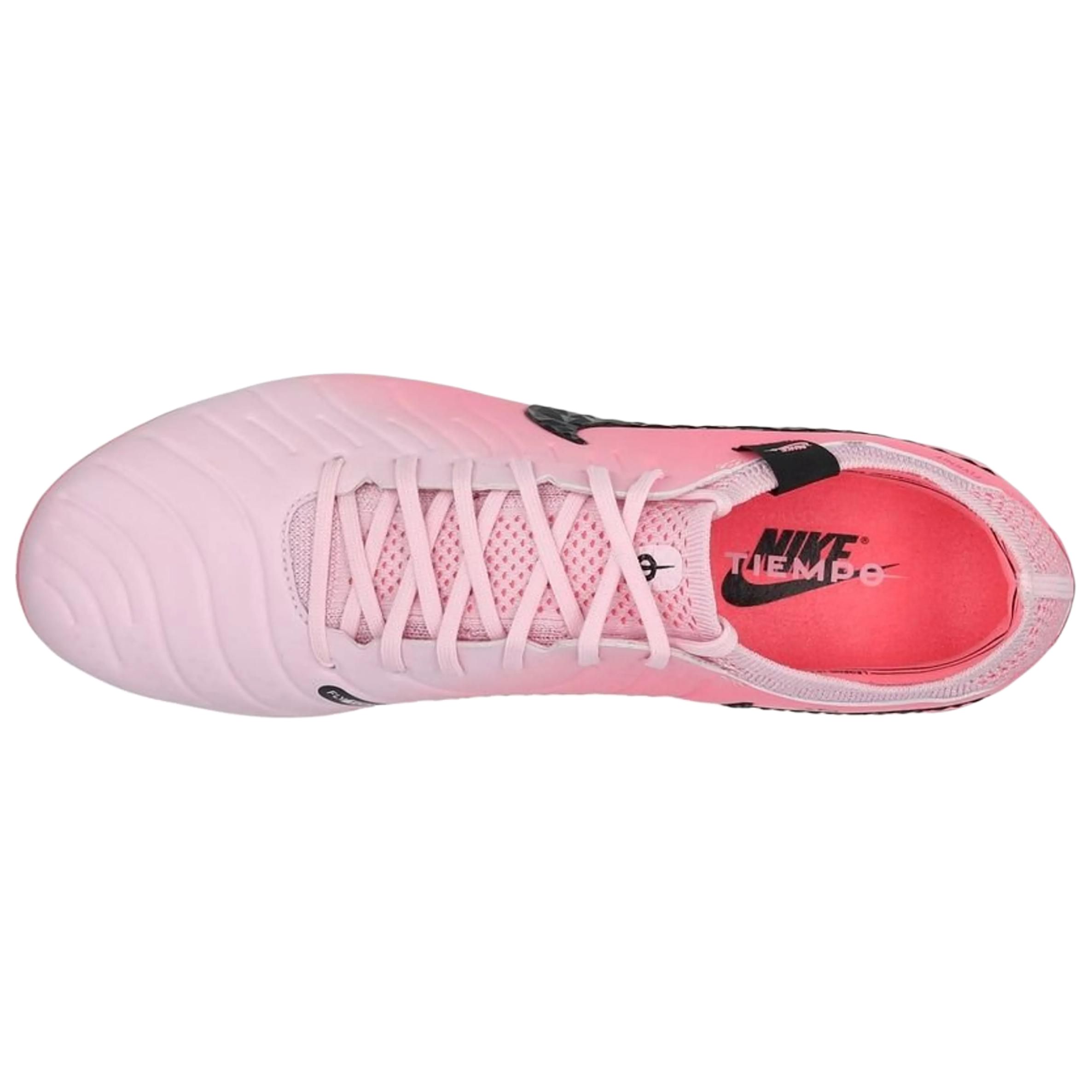 Nike Tiempo Legend 10 Slip Resistant Abrasion Resistant Soccer Shoes Men’s Pink Black