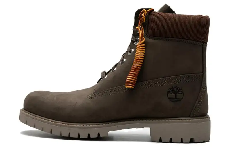 Timberland Short Combat Boots Men's Dark Coffee