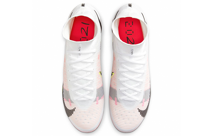 Унисекс бутсы Nike Mercurial Superfly 8 (белый) — Белый / розовыйкрасный — фото 4