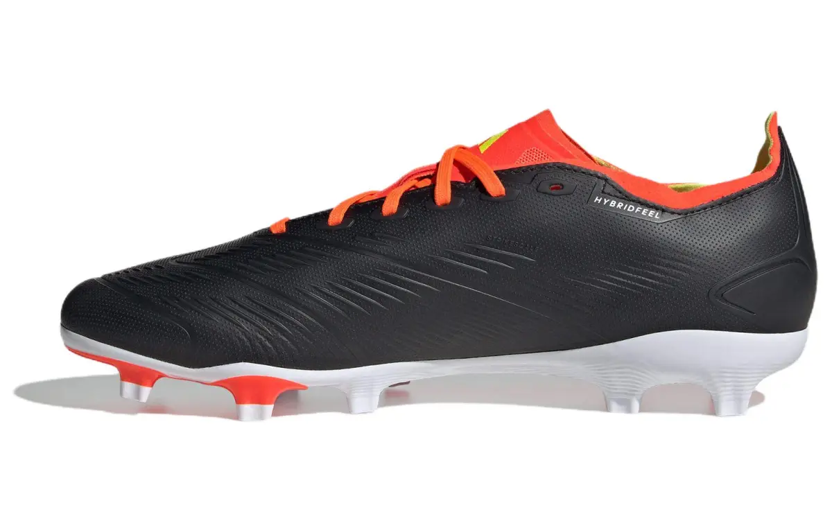 Adidas PREDATOR LEAGUE AG Artificial Ground FG Firm Ground Artificial Turf TPU Soccer Shoes Unisex Black White