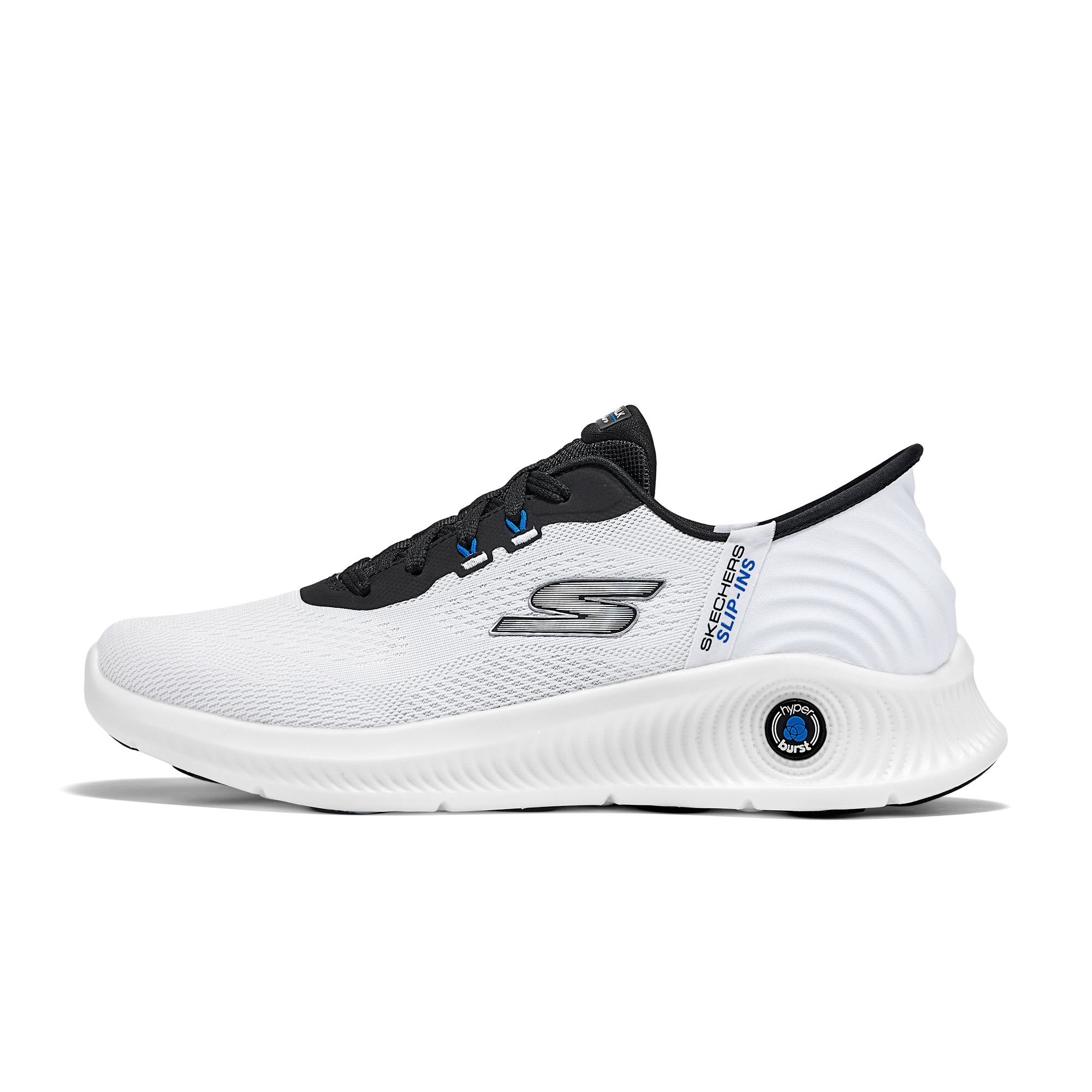 Skechers MEN’S GO WALK Abrasion Resistant Rebound Casual Shoes Men’s Black White