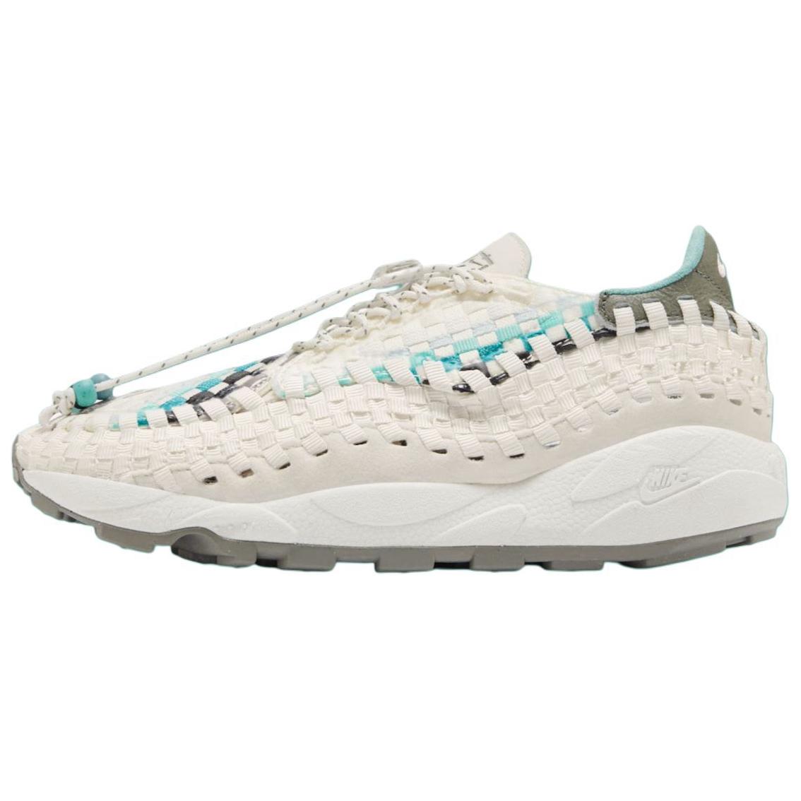 Женские кроссовки Nike Nike Air Footscape Woven “NAI-KE” (бело-зеленый)