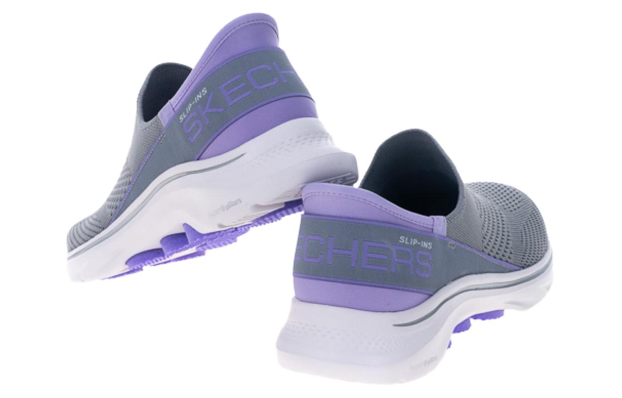 Skechers GO WALK 7 Walking Shoes Women’s Low Top Gray Purple