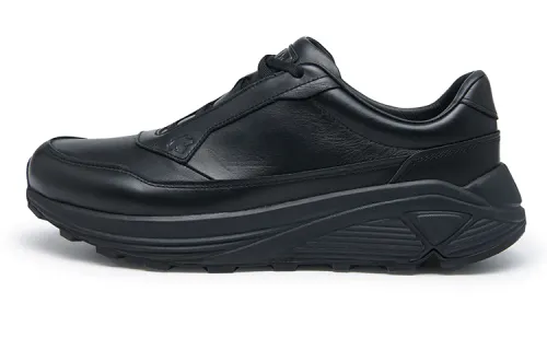 DESCENTE Dualis Cow Leather Slip Resistant Abrasion Resistant Low top Casual Shoes Men's Black