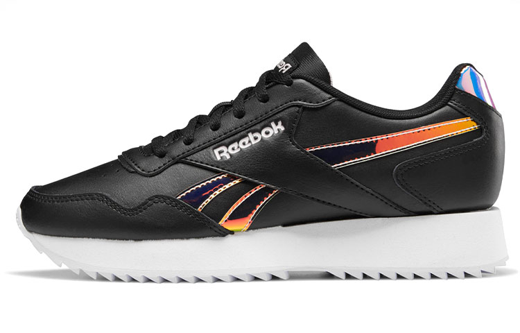Reebok Royal Glide Casual Shoes Women's Low Top Black/White/Yellow