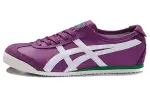 Onitsuka Tiger MEXICO 66 Cushioning Slip Resistant Abrasion Resistant Low top Casual Shoes Unisex Purple White Green