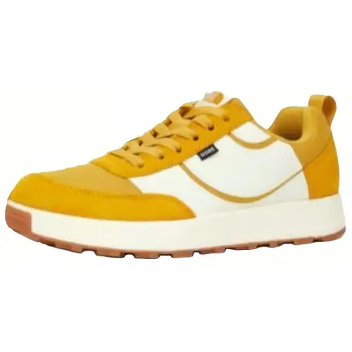 THE NORTH FACE Cushioning Abrasion Resistant Cushioning, Wear Resistant Low top Casual Shoes Unisex Yellow White