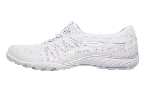 Skechers Breathe Easy Low top Casual Shoes Women's White Silver