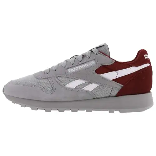 Reebok Classic Leather 'Pure Grey Classic Burgundy'