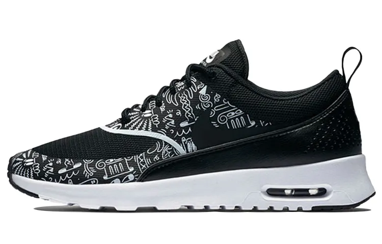 Nike Air Max Thea Low top Casual Shoes Women's Black White